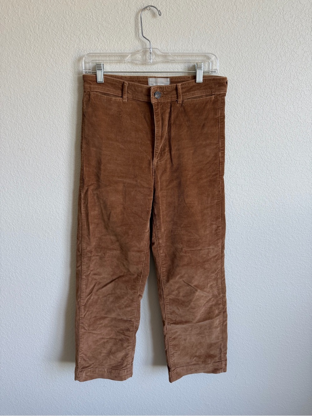 Everlane Brown Corduroy Straight-Leg Pants